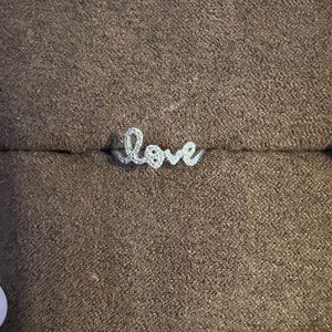 Sydney Evan white gold and pave Diamond love ring